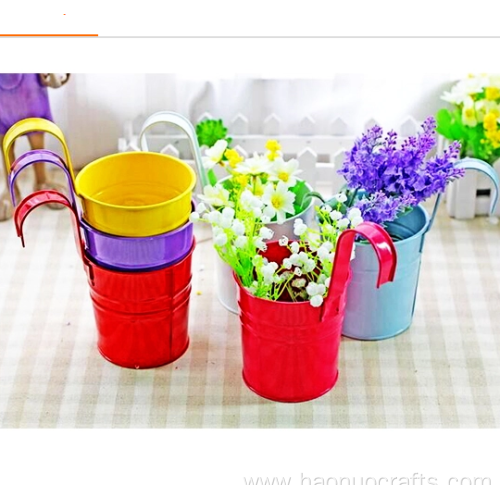 Shock price metal flower bucket hanging